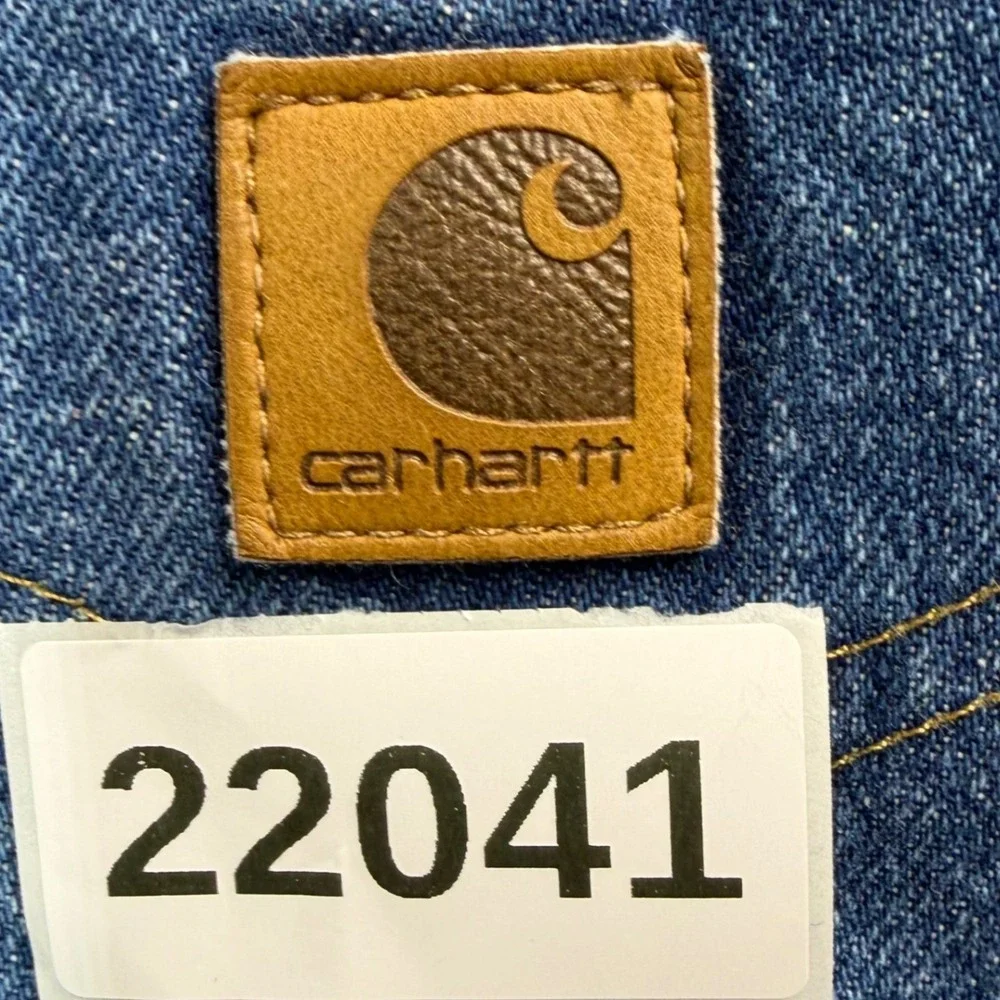 Carhartt Jeans Mens Measures 42x31 Blue Carpenter Denim Utility Workwear